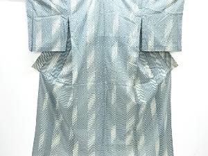 駒絽抽象模様小紋着物